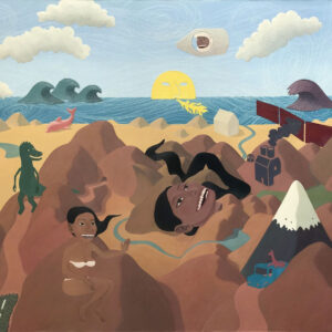 paisaje andino costeño pintura en oleo
